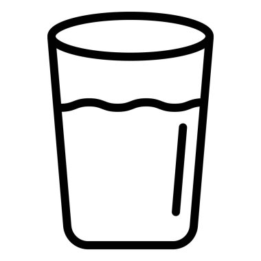 Cam Vektör Simgesi Tasarım İllüstrasyonu