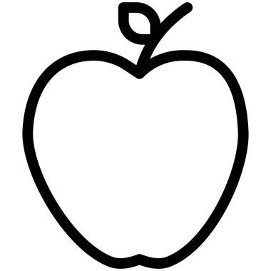 Apple Vektör Simgesi Tasarım İllüstrasyonu