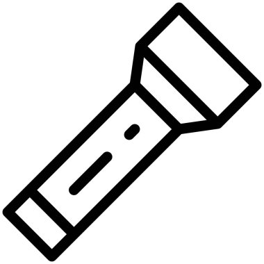 Meşale Vektörü Simgesi Tasarımı Çizimi