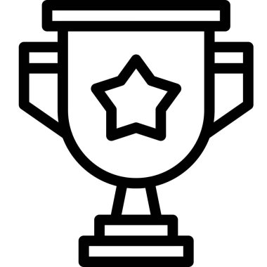 Ödül Vektörü Simgesi Tasarım İllüstrasyonu