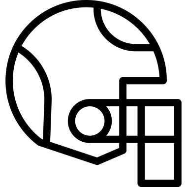 Miğfer Vektörü Simgesi Tasarım İllüstrasyonu