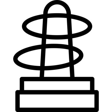 Halka Vektörü Simgesi Tasarım İllüstrasyonu