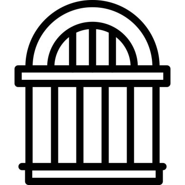 Kapı Vektörü Simgesi Tasarım İllüstrasyonu