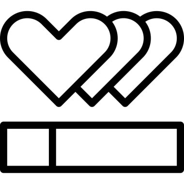 Yaşam Vektörü Simgesi Tasarım Çizimi