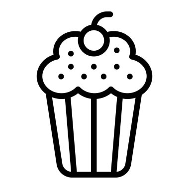 Cup Pasta Vektörü Simgesi Tasarımı