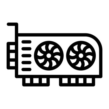 Grafik Kart Vektör Simgesi Tasarım ResmiComment