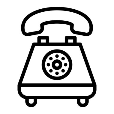 Telefon Vektörü Simgesi Tasarım İllüstrasyonu