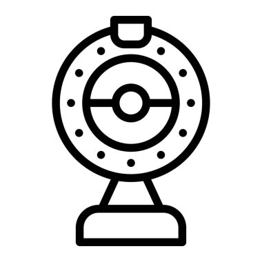 Web Kamerası Vektör Simgesi Tasarım İllüstrasyonu