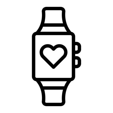 Akıllı saat Vektör Simgesi Tasarım İllüstrasyonu