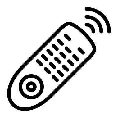 Uzaktan Denetim Vektör Simgesi Tasarım İllüstrasyonu