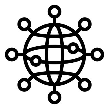 İnternet Bağlantısı Vektör Simgesi Tasarım İllüstrasyonu