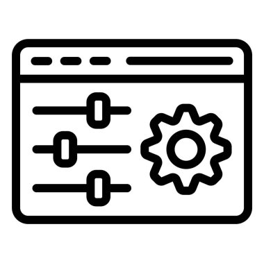 Yapılandırma Vektörü Simgesi Tasarım İllüstrasyonu