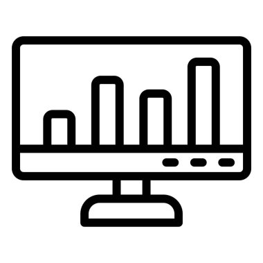 Analiz Vektörü Simgesi Tasarım İllüstrasyonu