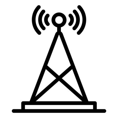 Anten Vektör Simgesi Tasarım İllüstrasyonu