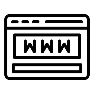 Web Sitesi Vektör Simgesi Tasarım İllüstrasyonu