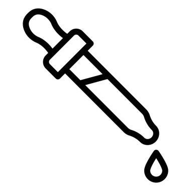 Göz damlası Vektör Simgesi Tasarım Çizimi