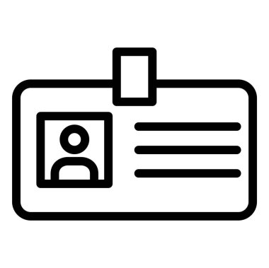 Tanımlama Vektörü Simgesi Tasarım İllüstrasyonu