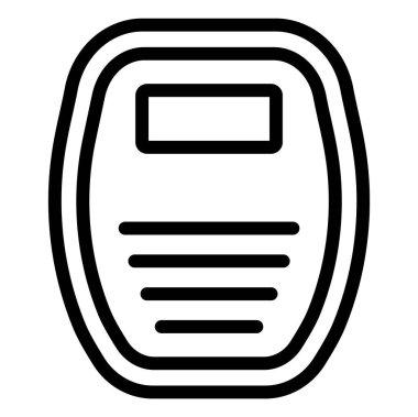 Ağırlık Makinesi Vektör Simgesi Tasarım İllüstrasyonu