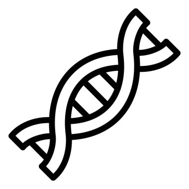 DNA Vektörü Simgesi Tasarım İllüstrasyonu