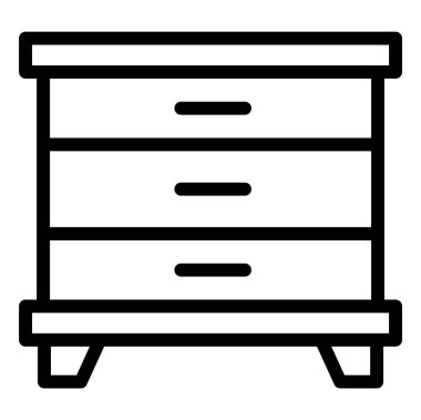 Kabine Vektörü Simgesi Tasarım İllüstrasyonu