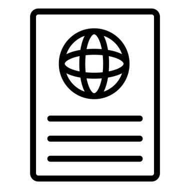 Vatandaşlık Vektör Simgesi Tasarım İllüstrasyonu