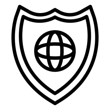 Kalkan Vektörü Simgesi Tasarım ResmiComment