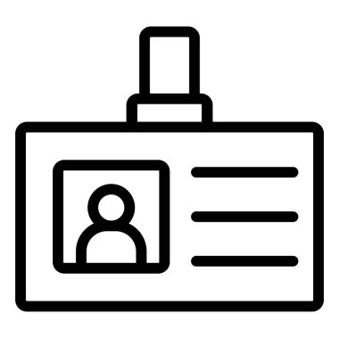 Tanımlama Vektörü Simgesi Tasarım İllüstrasyonu