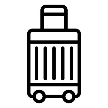 Bagaj Vektörü Simgesi Tasarım İllüstrasyonu