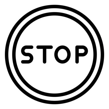 Vektör Simgesi Tasarımı Resmini Durdur