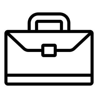 Evrak Çantası Vektör Simgesi Tasarımı İllüstrasyonu