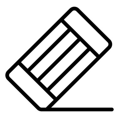 Silgi Vektörü Simgesi Tasarım İllüstrasyonu