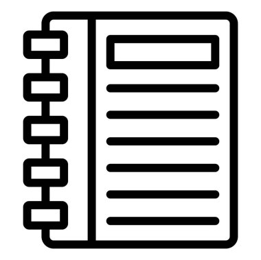 Gündem Vektörü Simgesi Tasarım İllüstrasyonu