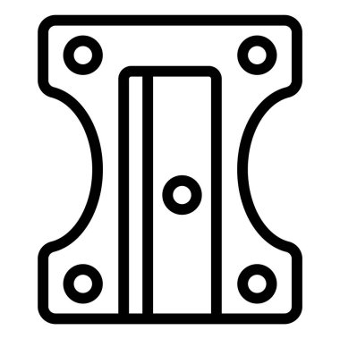 Kalem Kalemi Keskinleştirici Vektör Simgesi Tasarım İllüstrasyonu