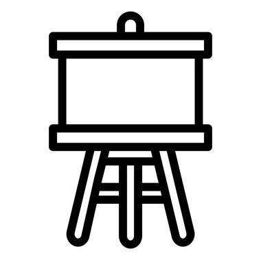 Easel Vektör Simgesi Tasarım İllüstrasyonu