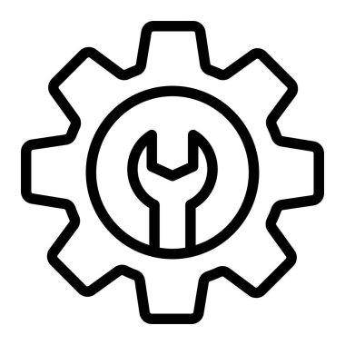 Araba Bakım Vektörü Simgesi Tasarım İllüstrasyonu