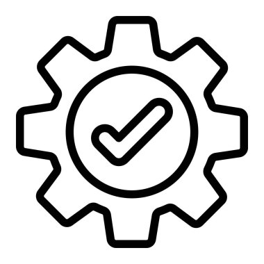 Bakım Vektörü Simgesi Tasarım İllüstrasyonu