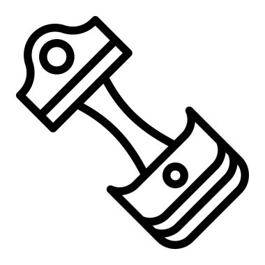 Piston Vektör Simgesi Tasarım İllüstrasyonu