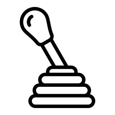 Vites Çubuğu Vektör Simgesi Tasarım İllüstrasyonu