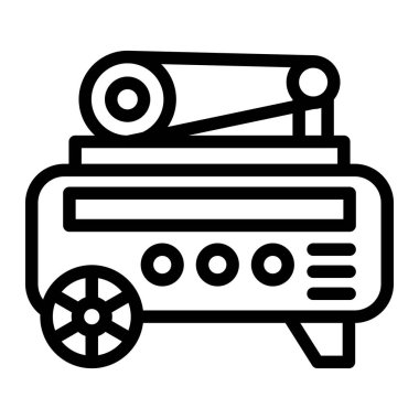 Hava pompası Vektör Simgesi Tasarım İllüstrasyonu