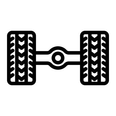 Axle Vektör Simgesi Tasarım İllüstrasyonu