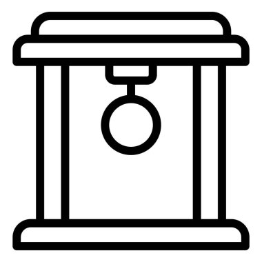 Torii Kapı Vektör Simgesi Tasarım İllüstrasyonu