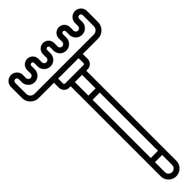 Tırmık Vektörü Simgesi Tasarımı Çizimi