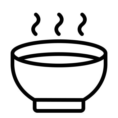 Bowl Vektör Simgesi Tasarım İllüstrasyonu