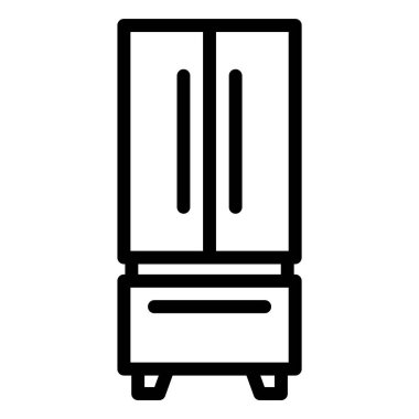 Buzdolabı Vektörü Simgesi Tasarım İllüstrasyonu