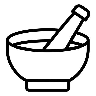 Havan Vektörü Simgesi Tasarım İllüstrasyonu