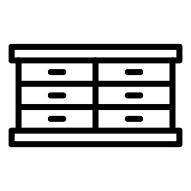 Kabine Vektörü Simgesi Tasarım İllüstrasyonu