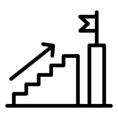 Kariyer Yolu Vektör Simgesi Tasarım İllüstrasyonu
