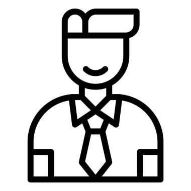 İş adamı Vektör Simgesi Tasarım İllüstrasyonu