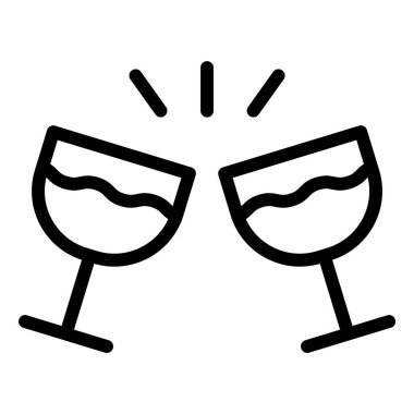 Cam Vektör Simgesi Tasarım İllüstrasyonu