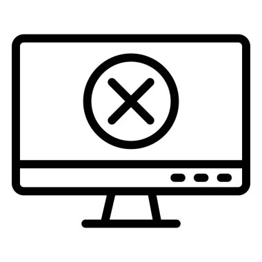 Yasaklama Vektörü Simgesi Tasarım İllüstrasyonu